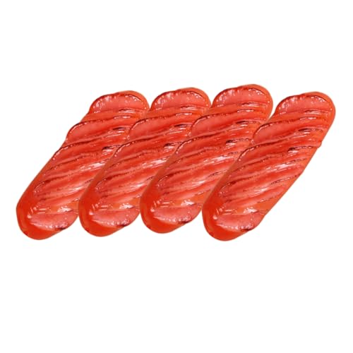 YARNOW 4 Stück Realistische Künstliche Fotografie Requisiten Mini Gegrillte Deko für Food Styling und Veranstaltungen von YARNOW
