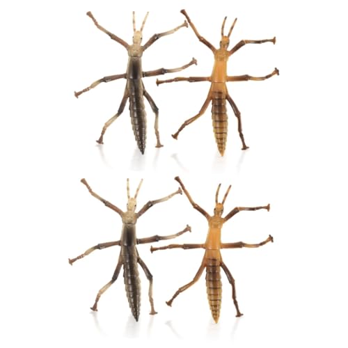 YARNOW 4 Stück Realistische Stabheuschrecken Modelle Pädagogisches Insekten für Lernspielzeug und Denkfähigkeit von YARNOW