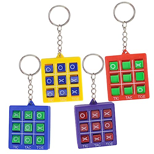 YARNOW 4 Stück Schach Schlüsselanhänger Schachspielzeug mit Schlüsselring Farben Fidget für Jungen und Mädchen für Partys und YARNOW 4 Stück Schach Schlüsselanhänger Schachspielzeug mit Schlüsselring Farben Fidget für Jungen und Mädchen für Partys und von YARNOW