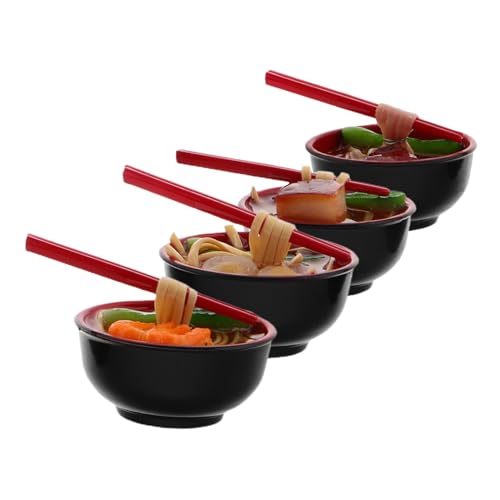 YARNOW 4 Stück Simulation Lebensmittelmodell Mini schmücken gefälschtes Essen Miniatur-Schüssel Puppenhaus-Essens-Requisite Mini -Hausdekoration Mini Spiel Essen PVC Black YARNOW 4 Stück Simulation Lebensmittelmodell Mini schmücken gefälschtes Essen Miniatur-Schüssel Puppenhaus-Essens-Requisite Mini -Hausdekoration Mini Spiel Essen PVC Black von YARNOW