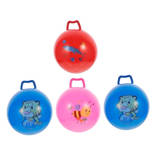 YARNOW 4 Stück Sprungball für Aufblasbare Hüpfbälle für Drinnen und Draußen Sicheres und Unterhaltsames Gleichgewicht und Ausdauer von YARNOW