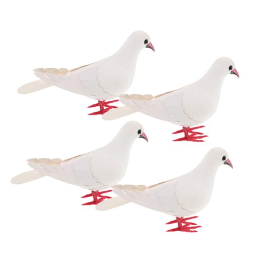 YARNOW 4 Stück Taubenmodell Vogel Figur Simulation Taube Mini Künstliche Vögel Vogel-Party-Dekorationen Vögel Realistischer Vogel Gefälschte Kleine Vögel Vogel- Weiß Schaum YARNOW 4 Stück Taubenmodell Vogel Figur Simulation Taube Mini Künstliche Vögel Vogel-Party-Dekorationen Vögel Realistischer Vogel Gefälschte Kleine Vögel Vogel- Weiß Schaum von YARNOW