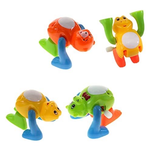 YARNOW 4 Stück Teiliges Aufziehspielzeug Bunte Tierfiguren Lustige Mechanik Kippbewegung Kinderparty für Jungen Mädchen Bewegungsspielzeug Geschenk von YARNOW