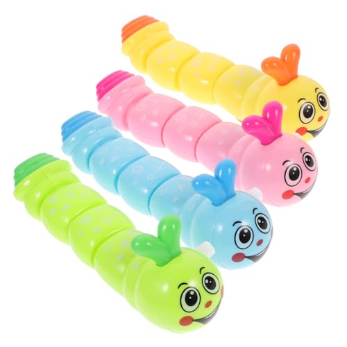 YARNOW 4 Stück Teiliges Aufziehspielzeug Cartoon Raupe mit Schwanzbewegung Robustes Material Fördert Feinmotorik und Kreativität Kindgerecht und Sicher Geeignet für Zufällige Farbe YARNOW 4 Stück Teiliges Aufziehspielzeug Cartoon Raupe mit Schwanzbewegung Robustes Material Fördert Feinmotorik und Kreativität Kindgerecht und Sicher Geeignet für Zufällige Farbe von YARNOW