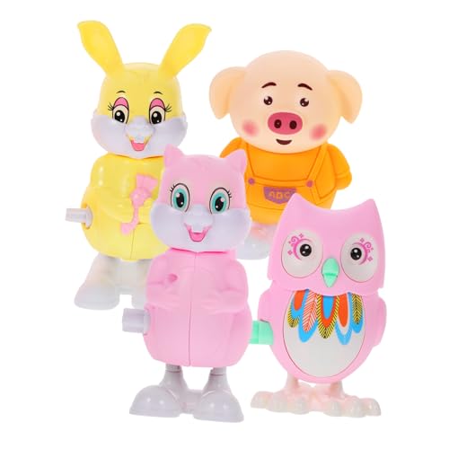 YARNOW 4 Stück Teiliges Aufziehspielzeug für Interaktives Tier Schwein Eichhörnchen Hase Eule Lustige Dekorative Spielzeuge für Drinnen und Draußen Zufällige Farbe YARNOW 4 Stück Teiliges Aufziehspielzeug für Interaktives Tier Schwein Eichhörnchen Hase Eule Lustige Dekorative Spielzeuge für Drinnen und Draußen Zufällige Farbe von YARNOW