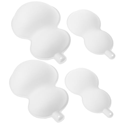 YARNOW 4 Stück Teiliges DIY Papier-kürbis- Unbemalte Weiße Papier-kürbisse mit Glatter Oberfläche Handbemalbar Bastelzubehör für Erwachsene für Kreative Bastelprojekte von YARNOW