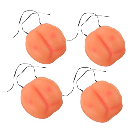 YARNOW 4 Stück Teiliges Fake Buttocks Prank Props Weiche Realistische Cosplay Po Kissen für Halloween Party Leichtes Elastisches Kostümzubehör für Lustige Streiche und Partyspaß von YARNOW