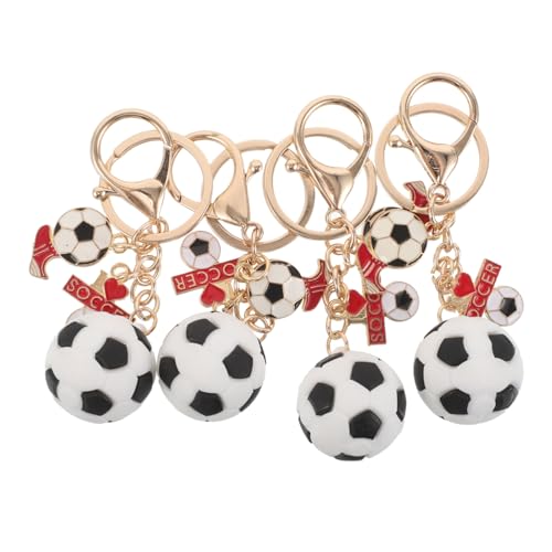YARNOW 4 Stück Teiliges Fußball Schlüsselanhänger Mini Fußball Anhänger Leicht und Kompakt als Party Mitgebsel Sammlerobjekt und Fan Detailreich Gefertigt Sports Souvenir für Fußballfans YARNOW 4 Stück Teiliges Fußball Schlüsselanhänger Mini Fußball Anhänger Leicht und Kompakt als Party Mitgebsel Sammlerobjekt und Fan Detailreich Gefertigt Sports Souvenir für Fußballfans von YARNOW