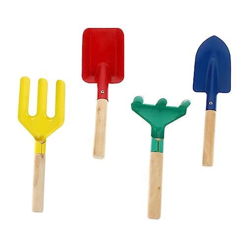 YARNOW 4 Stück Teiliges Gartenwerkzeug Set Schaufel Harke und für Gartenarbeit und Sandspiel Robustes mit Holzgriff für Mädchen und Jungen Zufällige Farbe YARNOW 4 Stück Teiliges Gartenwerkzeug Set Schaufel Harke und für Gartenarbeit und Sandspiel Robustes mit Holzgriff für Mädchen und Jungen Zufällige Farbe von YARNOW