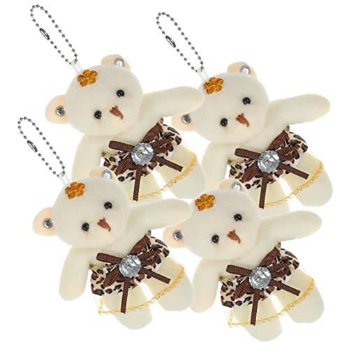 YARNOW 4 Stück Teiliges Hochzeitsbärenpuppen Entzückende Bärenanhänger für Blumenstrauß Dekoration für Abschlussfeiern und Romantische Anlässe aus Hochwertigem Gefertigt YARNOW 4 Stück Teiliges Hochzeitsbärenpuppen Entzückende Bärenanhänger für Blumenstrauß Dekoration für Abschlussfeiern und Romantische Anlässe aus Hochwertigem Gefertigt von YARNOW