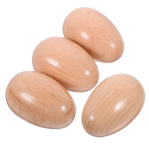 YARNOW 4 Stück Teiliges Holz Ei Maracas Kinderfreundliche Handpercussion mit Glatten Kanten Sicher für Kleinkinder Musikalisches Lernspielzeug und für Geburtstag und Osterfeier YARNOW 4 Stück Teiliges Holz Ei Maracas Kinderfreundliche Handpercussion mit Glatten Kanten Sicher für Kleinkinder Musikalisches Lernspielzeug und für Geburtstag und Osterfeier von YARNOW