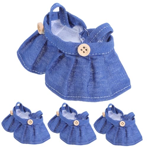 YARNOW 4 Stück Teiliges Kleidungsset für Puppen Weicher Stoff-Overall mit Rock Abnehmbares Puppenkleid Vielseitige Kostüm-Outfits für Kreatives Ankleiden und Cosplay YARNOW 4 Stück Teiliges Kleidungsset für Puppen Weicher Stoff-Overall mit Rock Abnehmbares Puppenkleid Vielseitige Kostüm-Outfits für Kreatives Ankleiden und Cosplay von YARNOW