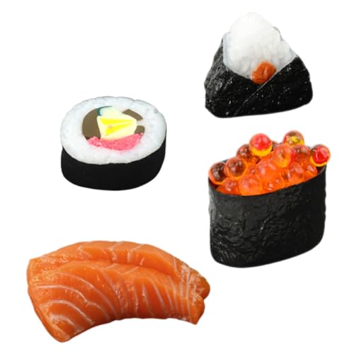 YARNOW 4 Stück Teiliges Künstliche Sushi Modelle Realistische Simulierte Onigiri und Sushi Requisiten für Fotografie Küchen Dekoration und Partys Shops und Veranstaltungen YARNOW 4 Stück Teiliges Künstliche Sushi Modelle Realistische Simulierte Onigiri und Sushi Requisiten für Fotografie Küchen Dekoration und Partys Shops und Veranstaltungen von YARNOW
