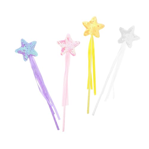 YARNOW 4 Stück Teiliges Leuchtender Feenstäbe mit Sternenmotiv für Glitzernde Zauberstäbe für Geburtstagsfeiern und Aufführungen für Kleine in Rosa Weiß Gelb YARNOW 4 Stück Teiliges Leuchtender Feenstäbe mit Sternenmotiv für Glitzernde Zauberstäbe für Geburtstagsfeiern und Aufführungen für Kleine in Rosa Weiß Gelb von YARNOW
