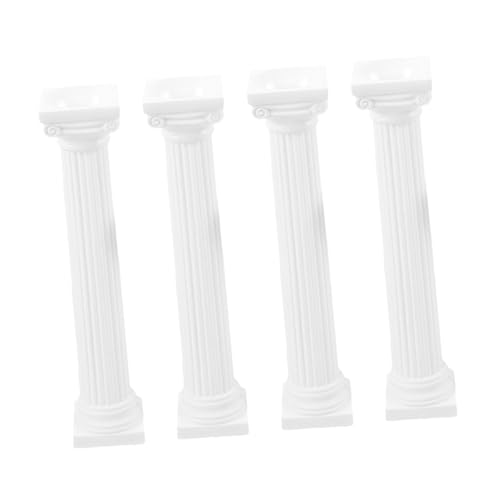 YARNOW 4 Stück Teiliges Mini Römische Säule Weiße Miniatur Römische Säulen mit Stabilem Sockel Vielseitige Foto Requisite und Sandtisch Dekoration für Puppenhaus und YARNOW 4 Stück Teiliges Mini Römische Säule Weiße Miniatur Römische Säulen mit Stabilem Sockel Vielseitige Foto Requisite und Sandtisch Dekoration für Puppenhaus und von YARNOW