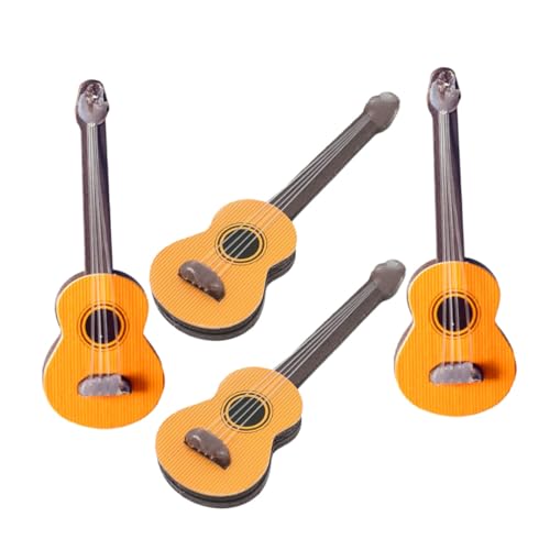 YARNOW 4 Stück Teiliges Miniatur Gitarrenmodell Kleine Klassische Gitarren aus Robustem Material Detailreiche Mini Musikinstrumente für Puppenhaus Dekoration und Miniaturraumgestaltung YARNOW 4 Stück Teiliges Miniatur Gitarrenmodell Kleine Klassische Gitarren aus Robustem Material Detailreiche Mini Musikinstrumente für Puppenhaus Dekoration und Miniaturraumgestaltung von YARNOW