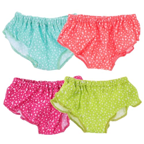 YARNOW 4 Stück Teiliges Puppenunterwäsche aus Weichem Material Wiederverwendbare Puppenunterhosen für Puppen Puppenzubehör für Kreative Spielideen und von YARNOW