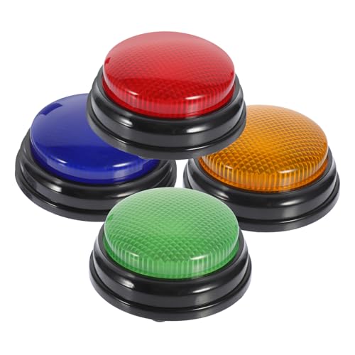 YARNOW 4 Stück Teiliges Sound und Licht Game Button Leuchtende Alarmknöpfe aus Robustem Kunststoff für Party Teamspiele und Wettbewerbe für Feierlichkeiten und Versammlungen YARNOW 4 Stück Teiliges Sound und Licht Game Button Leuchtende Alarmknöpfe aus Robustem Kunststoff für Party Teamspiele und Wettbewerbe für Feierlichkeiten und Versammlungen von YARNOW