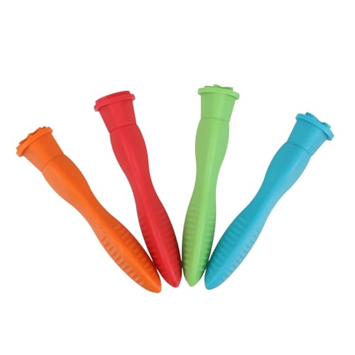 YARNOW 4 Stück Teiliges Stempel mit Gummigriff Blumen und Motive Komfortabel und Tragbar für DIY Bastelprojekte Fördert Feinmotorik und Kreatives von YARNOW