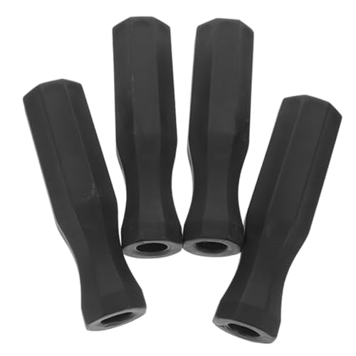 YARNOW 4 Stück Tischfußballgriff üben Fußball-Griffteile Finger Spieler klein Ersatzgriffe für Tischfußball Ersatzgriffe für den Tischfußball zu Hause Kickergriff Kicker Zubehör PVC Black von YARNOW
