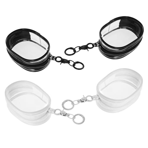 YARNOW 4 Stück Transparente Aufbewahrungstasche mit Schlüsselanhänger Staubdichter Figuren Display Beutel Leichter Tragbarer Mini Taschen Organizer für Sammelfiguren YARNOW 4 Stück Transparente Aufbewahrungstasche mit Schlüsselanhänger Staubdichter Figuren Display Beutel Leichter Tragbarer Mini Taschen Organizer für Sammelfiguren von YARNOW