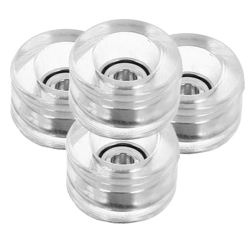 YARNOW 4 Stück Transparente Finger Skateboard Räder mit Präzisionslagern Leichtes Skateboard Zubehör für Reibungsloses und Optimierte Kontrolle Geeignet für Professionelle Reparatur und YARNOW 4 Stück Transparente Finger Skateboard Räder mit Präzisionslagern Leichtes Skateboard Zubehör für Reibungsloses und Optimierte Kontrolle Geeignet für Professionelle Reparatur und von YARNOW