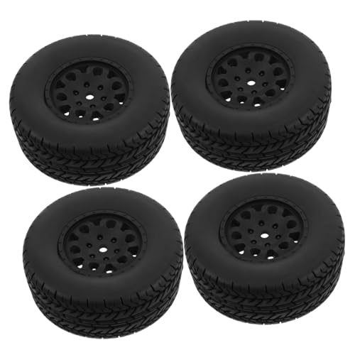 YARNOW 4 Stück ferngesteuertes Modellauto RC-Rad Modellautoreifen Reifen für Spielzeugautos RC ferngesteuertes Auto RC-LKW-Reifen winziges RC-Auto RC-Reifen Plastik Black YARNOW 4 Stück ferngesteuertes Modellauto RC-Rad Modellautoreifen Reifen für Spielzeugautos RC ferngesteuertes Auto RC-LKW-Reifen winziges RC-Auto RC-Reifen Plastik Black von YARNOW