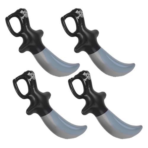 YARNOW 4 Stücke Aufblasbares Piratenmesser Ninja- für Ninja Kinderspielzeug Piratenschwert Sie Schwerter für Plastikschwert Partygeschenke PVC Schwarz YARNOW 4 Stücke Aufblasbares Piratenmesser Ninja- für Ninja Kinderspielzeug Piratenschwert Sie Schwerter für Plastikschwert Partygeschenke PVC Schwarz von YARNOW