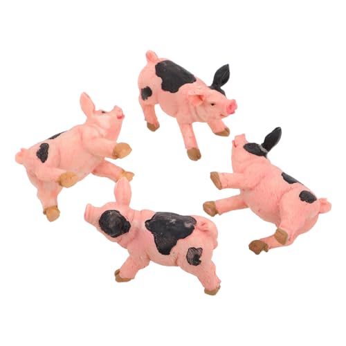 YARNOW 4 Stücke Niedlichen Schwein Harz Ornamente Miniatur Tier Figuren Puppenhaus Realistische Mini Schwein Figuren Für Home Office Dekoration Sammler YARNOW 4 Stücke Niedlichen Schwein Harz Ornamente Miniatur Tier Figuren Puppenhaus Realistische Mini Schwein Figuren Für Home Office Dekoration Sammler von YARNOW