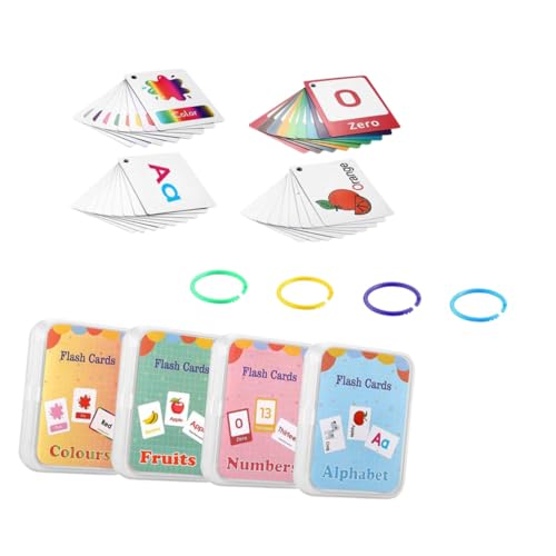 YARNOW 4 Stücke Teiliges Lernkarten für Farben Früchte Buchstaben und Zahlen Hochwertige Strapazierfähige Flashkarten für Frühkindliche Bildung für Lernen Gedächtnisfähigkeiten YARNOW 4 Stücke Teiliges Lernkarten für Farben Früchte Buchstaben und Zahlen Hochwertige Strapazierfähige Flashkarten für Frühkindliche Bildung für Lernen Gedächtnisfähigkeiten von YARNOW