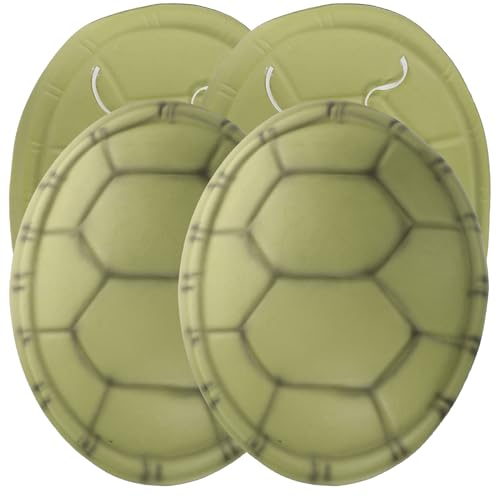 YARNOW 4-Teiliges Schildkrötenpanzer-Kostüm Halloween Cosplay Eva-Schildkröte Verkleidung Performance Foto-Requisiten Für Jungen Und Mädchen Grün von YARNOW