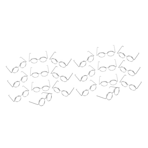 YARNOW 40 Stck Teiliges Miniatur Puppenbrillen Metallrahmen Stabile Drahtfassung DIY Puppenaccessoires für Vielseitiges Ankleiden und Kreatives Silberfarbene Brillen für Puppenhaus YARNOW 40 Stck Teiliges Miniatur Puppenbrillen Metallrahmen Stabile Drahtfassung DIY Puppenaccessoires für Vielseitiges Ankleiden und Kreatives Silberfarbene Brillen für Puppenhaus von YARNOW