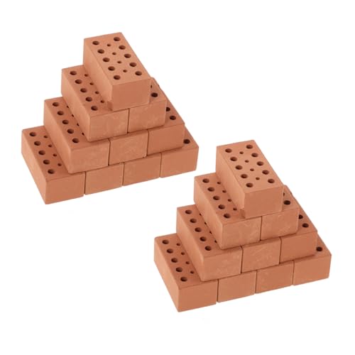 YARNOW 40 Stück Bausteine Ziegel Klein Würfel Miniatur Landschaftsbau Backsteindekorationen Spielzeugsteine Bauen Hellbraun Ton YARNOW 40 Stück Bausteine Ziegel Klein Würfel Miniatur Landschaftsbau Backsteindekorationen Spielzeugsteine Bauen Hellbraun Ton von YARNOW