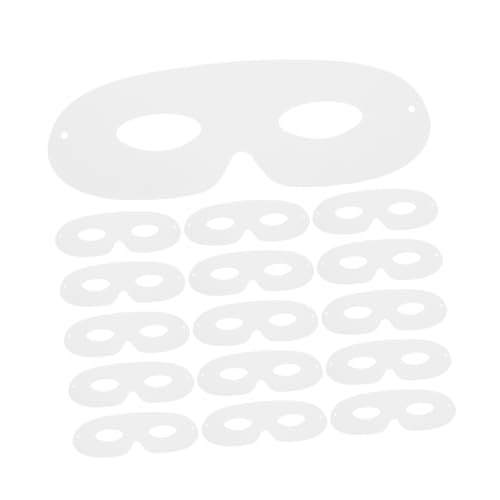 YARNOW 40 Stück DIY Weiße Papiermasken zum Bemalen Blanko Masken für Karneval Halloween Schulfeiern Kreatives Basteln und Cosplay YARNOW 40 Stück DIY Weiße Papiermasken zum Bemalen Blanko Masken für Karneval Halloween Schulfeiern Kreatives Basteln und Cosplay von YARNOW