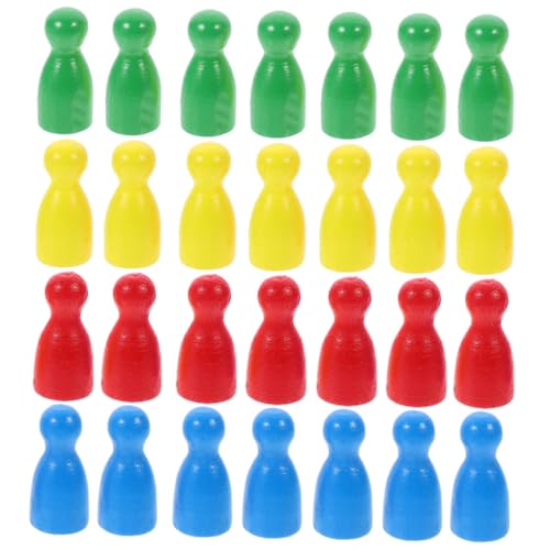 YARNOW 40 Stück Holz Schachfiguren Teiliges für Schachspiele Figuren in Rot Gelb Blau und Grün Unterrichten Stabil und Wiederverwendbar Fördert Logisches YARNOW 40 Stück Holz Schachfiguren Teiliges für Schachspiele Figuren in Rot Gelb Blau und Grün Unterrichten Stabil und Wiederverwendbar Fördert Logisches von YARNOW