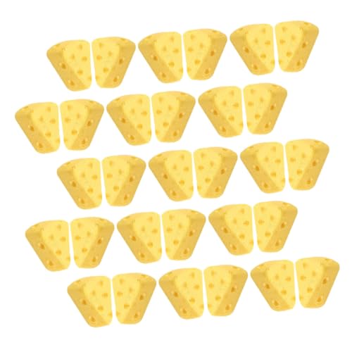 YARNOW 40 Stück Käsekuchenimitat dekoratives künstliches Dessert Mini Fälschung realistisch Material Form Käsekuchendekorationen für Party Künstliches Brot zum Ausstellen Plastik Gelb YARNOW 40 Stück Käsekuchenimitat dekoratives künstliches Dessert Mini Fälschung realistisch Material Form Käsekuchendekorationen für Party Künstliches Brot zum Ausstellen Plastik Gelb von YARNOW