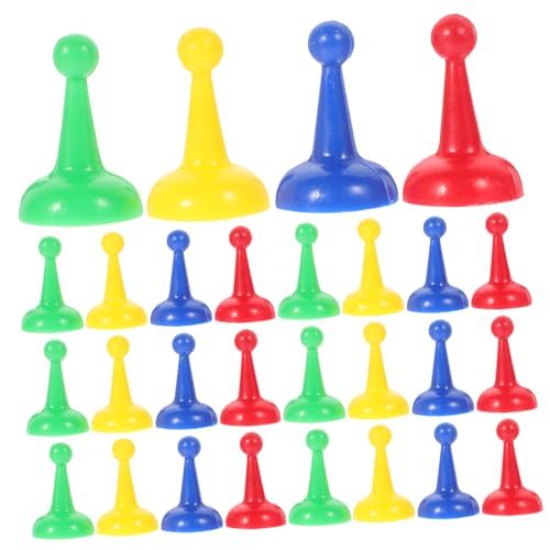 YARNOW 40 Stück Kunststoff Schachfiguren Schachspiel Zubehör für Schachbrett Leichte und Schachstücke für Erwachsene Fördert Logisches und Kreativität von YARNOW
