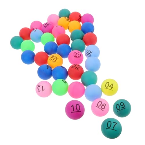 YARNOW 40 Stück Lotteriekugeln Plastikbälle für Spiele - Bingo-Partydekorationen Gewinnspielkugeln Automatenbälle Bingo-Spielball Plastikkugeln pp YARNOW 40 Stück Lotteriekugeln Plastikbälle für Spiele - Bingo-Partydekorationen Gewinnspielkugeln Automatenbälle Bingo-Spielball Plastikkugeln pp von YARNOW