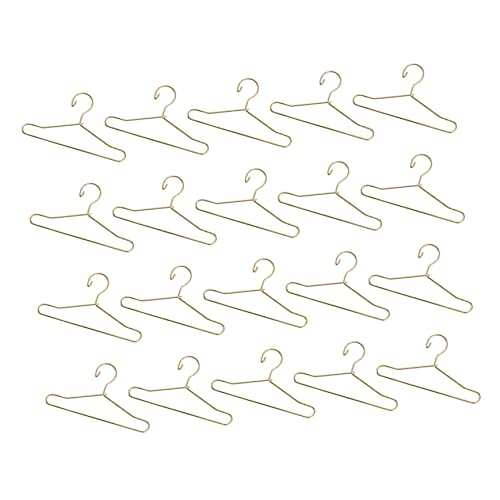 YARNOW 40 Stück Mini Puppen Kleiderbügel aus Metall Goldene Kleiderbügel für Puppen Zubehör zur Aufbewahrung und Präsentation von Puppenkleidung YARNOW 40 Stück Mini Puppen Kleiderbügel aus Metall Goldene Kleiderbügel für Puppen Zubehör zur Aufbewahrung und Präsentation von Puppenkleidung von YARNOW