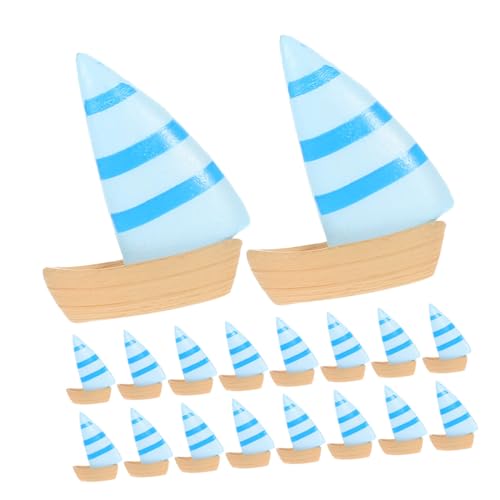 YARNOW 40 Stück Teiliges Miniatur Mediterraner Stil Mini Segelschiff Modell Dekoration für Garten Büro Strandparty Küsten-Design Wohnaccessoire von YARNOW