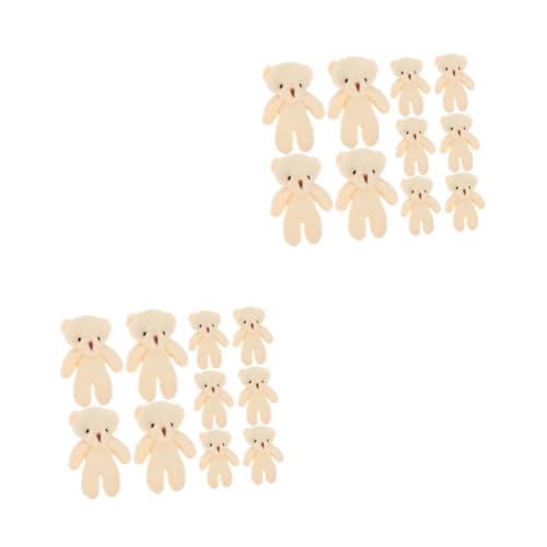 YARNOW 40 Stück Teiliges aus Weichem DIY Mini Bär Anhänger und Schlüsselanhänger Niedliche Cartoon Bär Deko für Geburtstag Hochzeit Valentinstag und Bastelprojekte von YARNOW