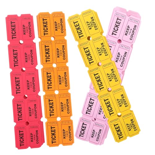 YARNOW 400 Stück Los Zirkus Karneval Rosa Tickets Party Hochzeit Eintrittskarten Für Den Unterricht Tür Preise Tombola Körbe Spendenaktion Gewinnspielkarten Tombola-preise Papier YARNOW 400 Stück Los Zirkus Karneval Rosa Tickets Party Hochzeit Eintrittskarten Für Den Unterricht Tür Preise Tombola Körbe Spendenaktion Gewinnspielkarten Tombola-preise Papier von YARNOW