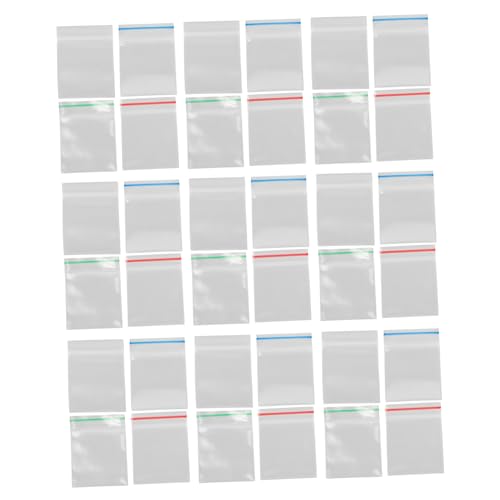 YARNOW 40Stücke Kleine Wiederverschließbare Plastiktüten Transparente Mini Beutel für Puppenhaus Zubehör Schmuck und Süßigkeiten Praktische Aufbewahrungslösungen für Kleine von YARNOW