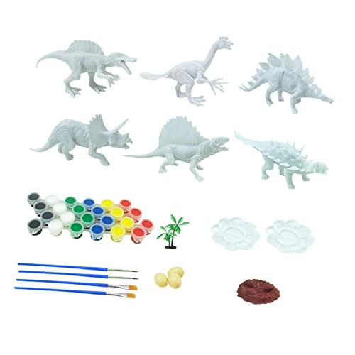 YARNOW 41 Stück Teiliges DIY Dinosaurier Modellier für Ungemalte Graffiti Dinosaurier Kreatives Bastelspielzeug für Frühkindliche Bildung und Familienspiele YARNOW 41 Stück Teiliges DIY Dinosaurier Modellier für Ungemalte Graffiti Dinosaurier Kreatives Bastelspielzeug für Frühkindliche Bildung und Familienspiele von YARNOW