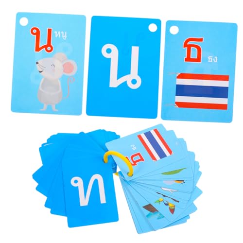 YARNOW 45 Stück Thai Lernkarten für Farbige Flashcards zur Sprachförderung und Frühen Bildung für Hause Klassenzimmer Fördert die Entwicklung Grundlegender Fähigkeiten YARNOW 45 Stück Thai Lernkarten für Farbige Flashcards zur Sprachförderung und Frühen Bildung für Hause Klassenzimmer Fördert die Entwicklung Grundlegender Fähigkeiten von YARNOW