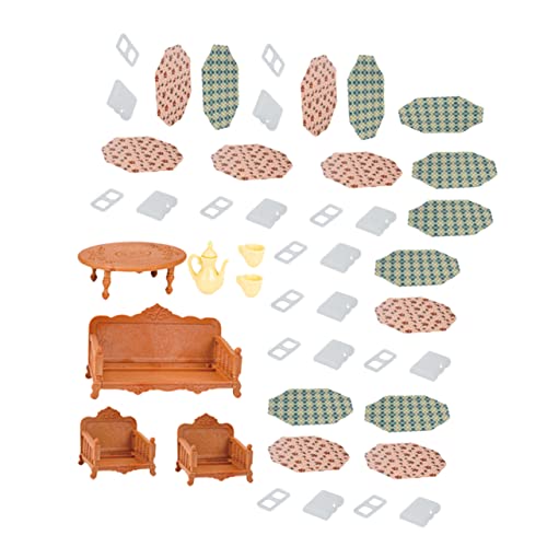 YARNOW 47Stücke Miniaturmöbel Für Puppenhaus Teiliges Wohnzimmermöbel Zubehör Realistische Dekoration Für Kleinkinder Hochwertiges Sicheres Material Für Kreatives YARNOW 47Stücke Miniaturmöbel Für Puppenhaus Teiliges Wohnzimmermöbel Zubehör Realistische Dekoration Für Kleinkinder Hochwertiges Sicheres Material Für Kreatives von YARNOW