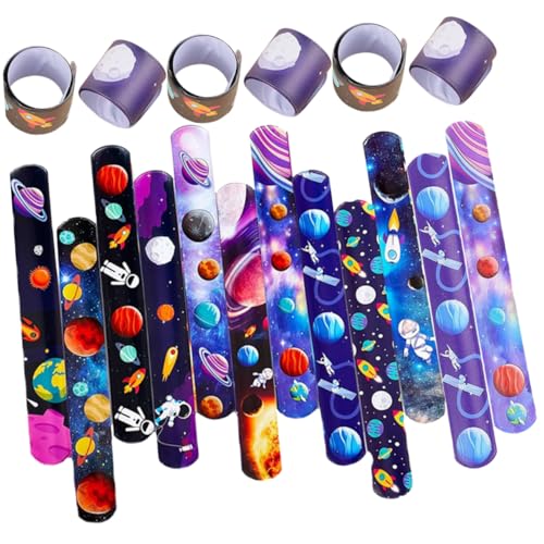 YARNOW 48 Stück Slap Armbänder für Lustige und Partyspielzeuge im Cartoon Raumdesign Geburtstagsfeiern Halloween und Mehr YARNOW 48 Stück Slap Armbänder für Lustige und Partyspielzeuge im Cartoon Raumdesign Geburtstagsfeiern Halloween und Mehr von YARNOW