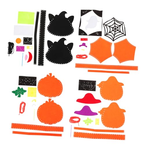 YARNOW 4Sätze Halloween Süßigkeitstüten DIY Handtaschen Für Kreative Geschenktüten Mit Kürbis Geist Für Halloween Feiern Und Bastelprojekte YARNOW 4Sätze Halloween Süßigkeitstüten DIY Handtaschen Für Kreative Geschenktüten Mit Kürbis Geist Für Halloween Feiern Und Bastelprojekte von YARNOW