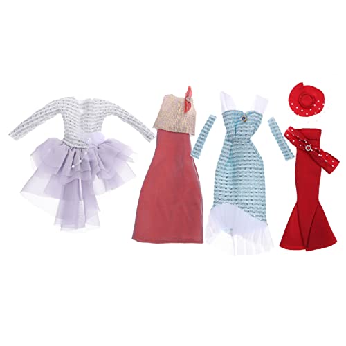 YARNOW 4Sätze Teiliges Puppen Kleidungsset für Puppen Abendkleider für Geburtstagsgeschenk Sicheres und Geruchsfreies Material Fördert Kreativität YARNOW 4Sätze Teiliges Puppen Kleidungsset für Puppen Abendkleider für Geburtstagsgeschenk Sicheres und Geruchsfreies Material Fördert Kreativität von YARNOW