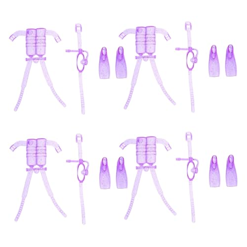 YARNOW 4Sätze Teiliges Puppentauchset aus Kunststoff Mini Tauchausrüstung mit Taucherbrille Sauerstoffflasche und Tauchflossen für Puppen Fördert Fantasievolles YARNOW 4Sätze Teiliges Puppentauchset aus Kunststoff Mini Tauchausrüstung mit Taucherbrille Sauerstoffflasche und Tauchflossen für Puppen Fördert Fantasievolles von YARNOW